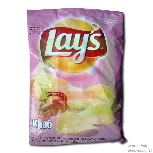 Чипсы «Lays» Краб