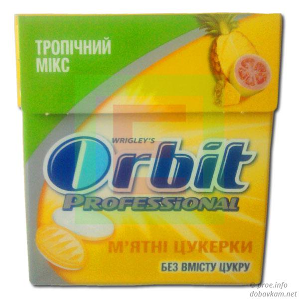 Леденцы «Orbit Professional» Тропический микс