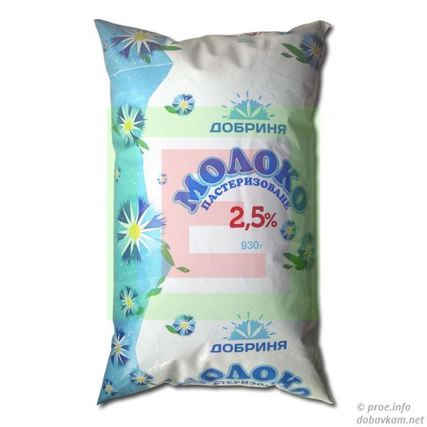 Молоко «Добрыня» 2,5%