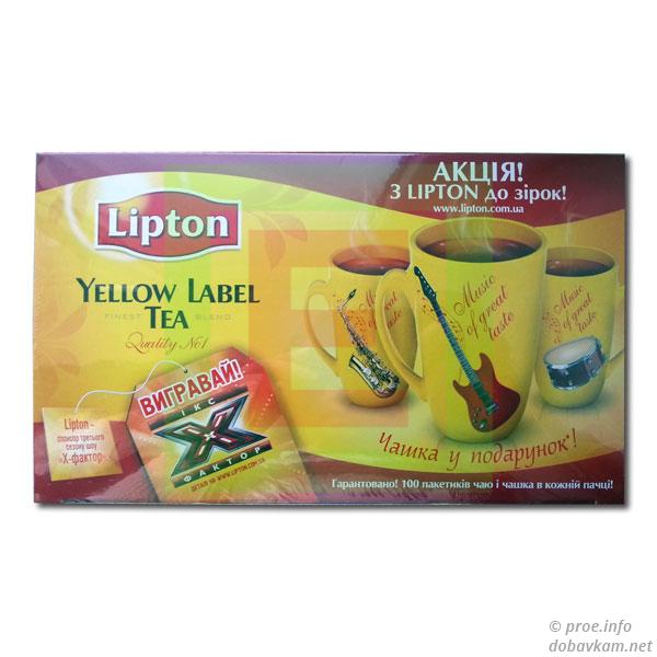 Набор Lipton чай + кружка в подарок