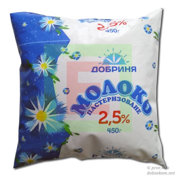 Молоко «Добрыня» 2,5% (450 г)