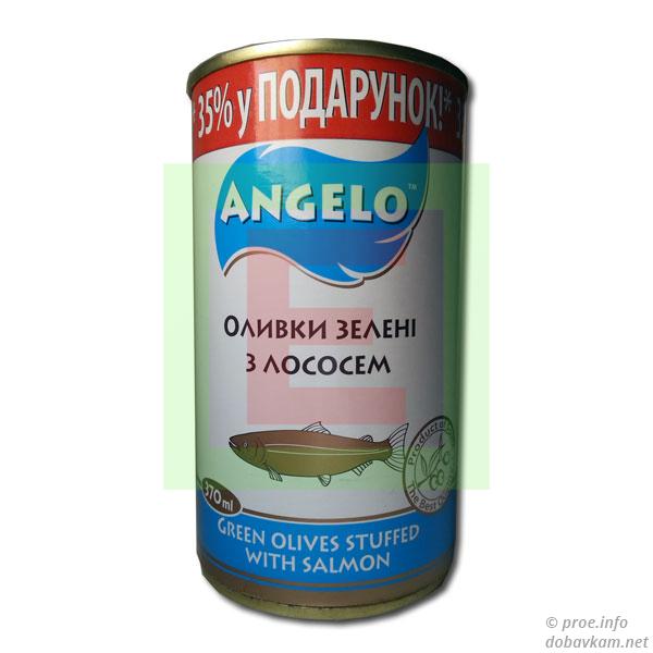 Оливки зеленые с лососем ТМ «ANGELO»