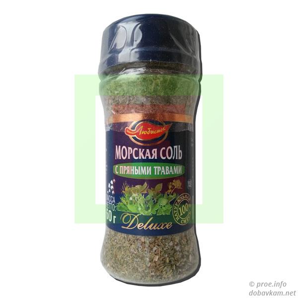Морская соль «Любисток» с пряными травами