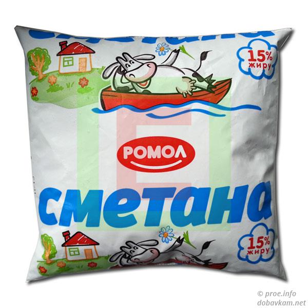 Сметана ТМ «Ромол» 15% 