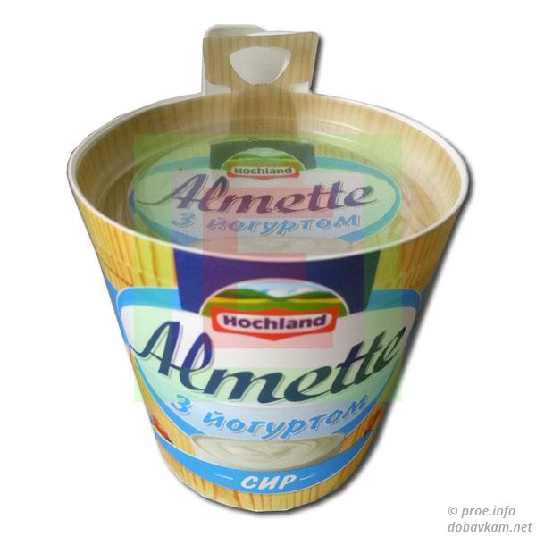 Творог Альметте с йогуртом ТМ «Hochland»
