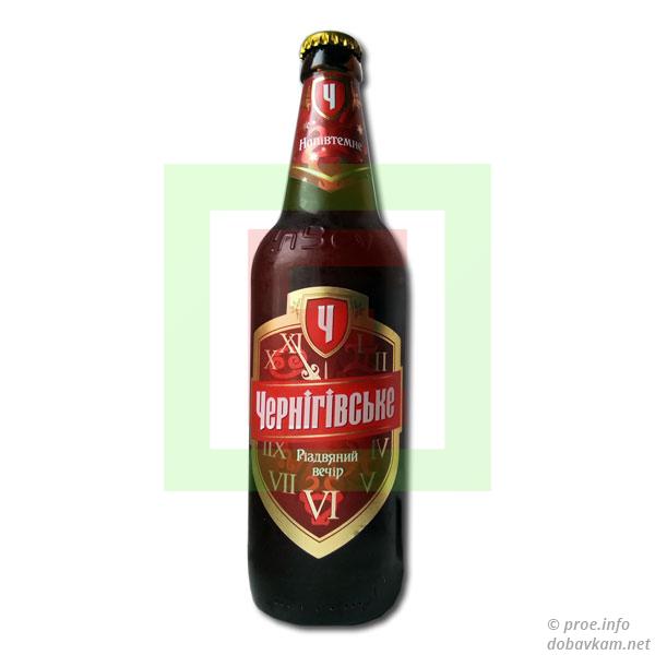 Пиво полутемное «Рождественский вечер» ТМ «Черниговское»