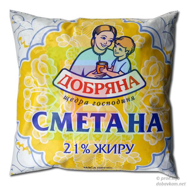 Сметана «Добряна» 21%