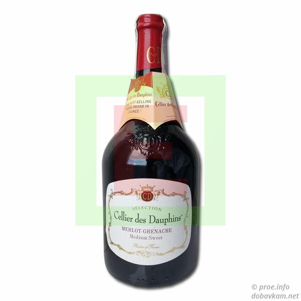 Вино красное «Мерло» (Селье де Дофин)