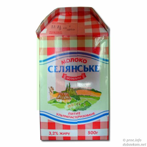 Молоко «Селянское» 3,2%