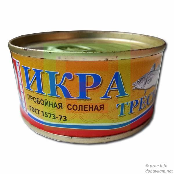 Икра трески ООО «Рыбкоппродукт»