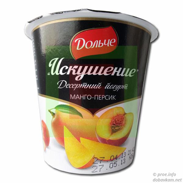 Йогурт манго-персик «Искушение» 
