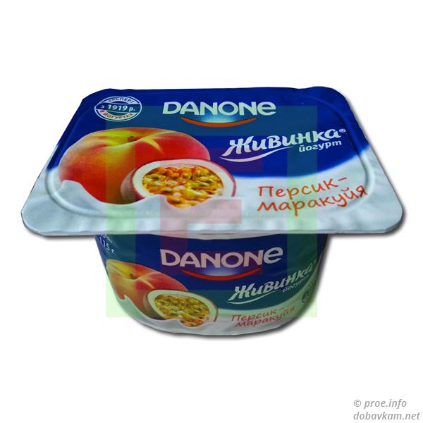 Йогурт ТМ «Живинка» персик-маракуйя